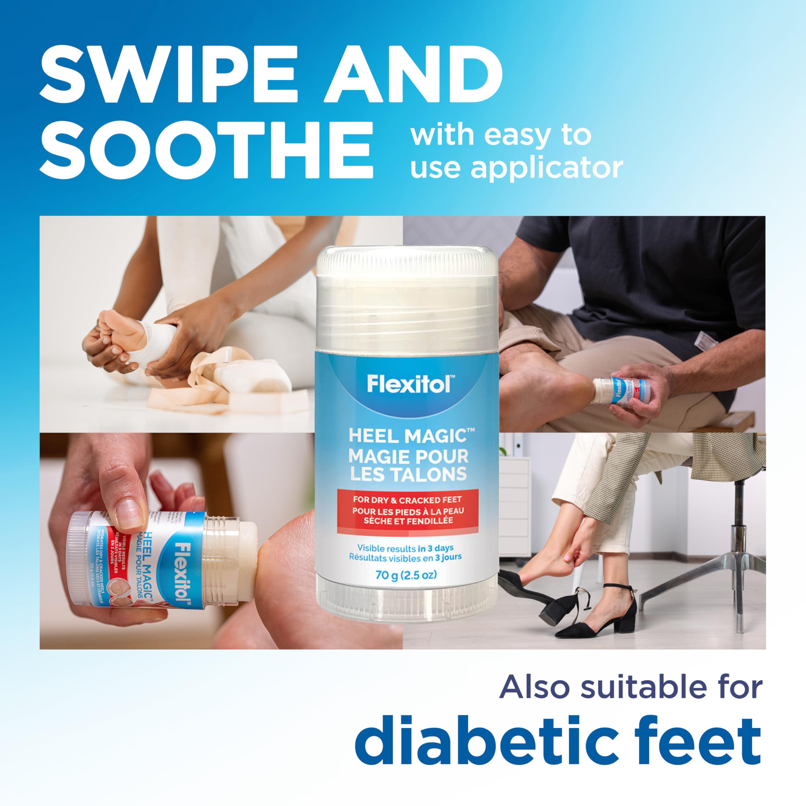 Flexitol Heel Magic for Treating Cracked and Dry Heels (70g)