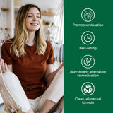 Organika Canadian-Made L-Theanine Bonus Size 225mg-Relaxation Promotion Without Drowsiness, Stress Support, Pure Natural Source, Fast Acting- 110caps