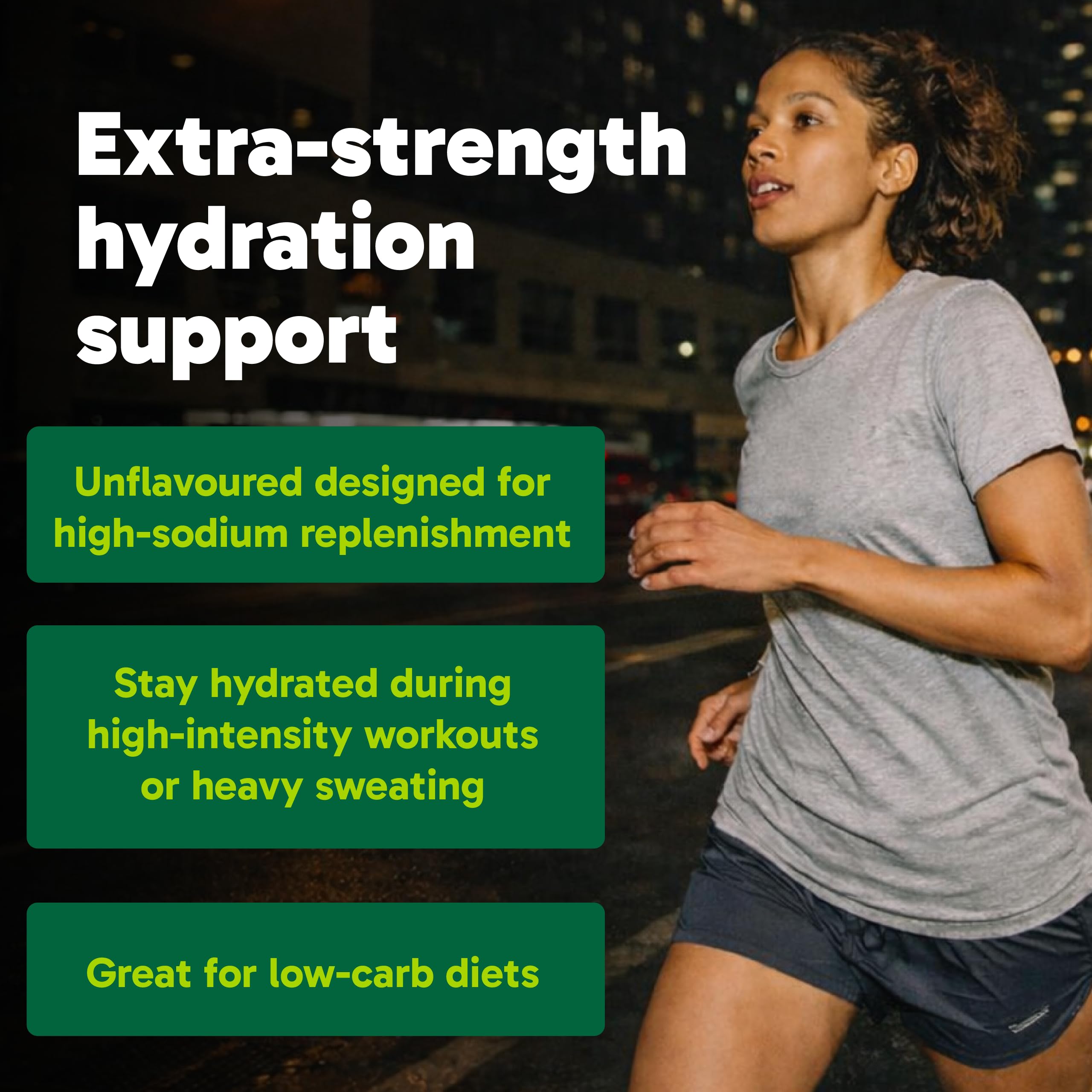 Organika Canadian-Made Electrolytes Extra-Strength Powder, NSF Certified, Unflavoured, 1000 mg Sodium, Sugar-Free Hydration & Recovery, 162g, 45 Servings