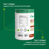 Organika Canadian-Made Chocolate Enhanced Collagen Powder, Grass-Fed with Real Cocoa, Sugar-Free, Healthy Hair, Skin, Nails, Joints, 252 G