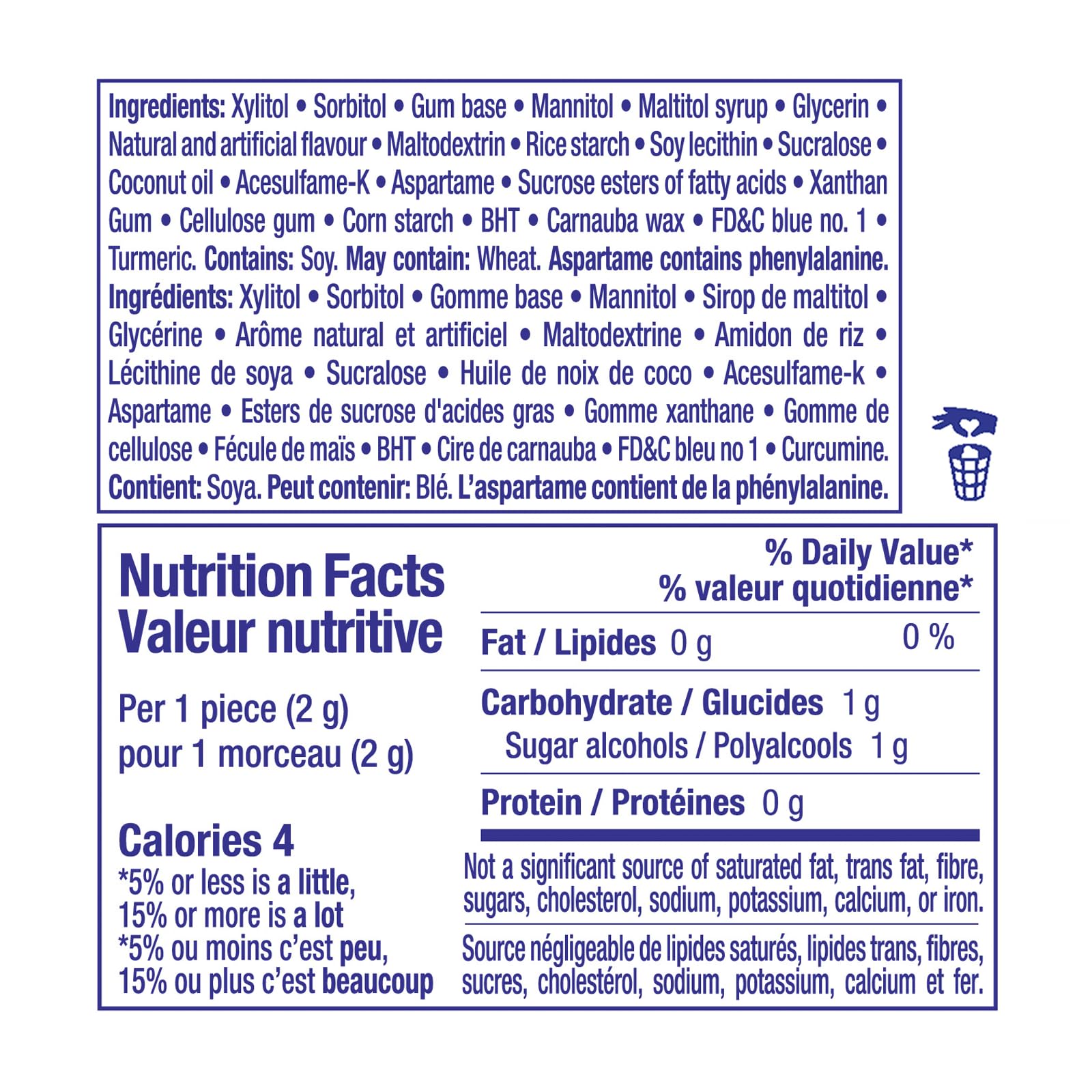 Mentos Pure Fresh, Spearmint Sugar-free Gum - Pack of 6 Bottles (300 Pieces)