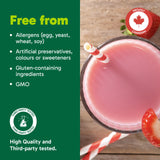 Organika All-in-One Strawberry Shortcake Protein Powder with 20g Protein,15 Vitamins & Minerals from Real Fruits & Veggies,5 Billion CFU Probiotics,4g Prebiotic Fiber, Digestive Enzymes,1g Sugar- 640g