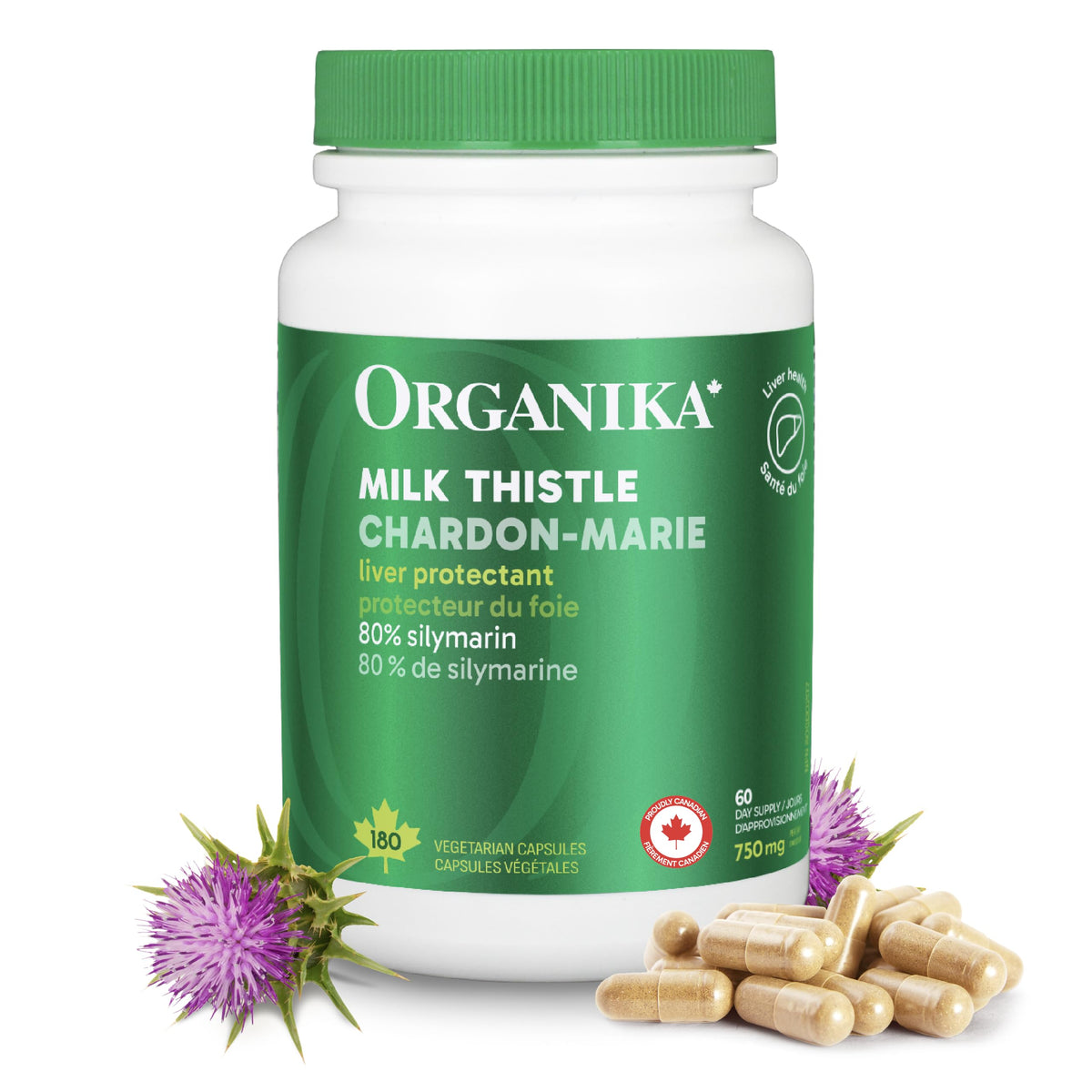 Organika Milk Thistle 180 Vcaps