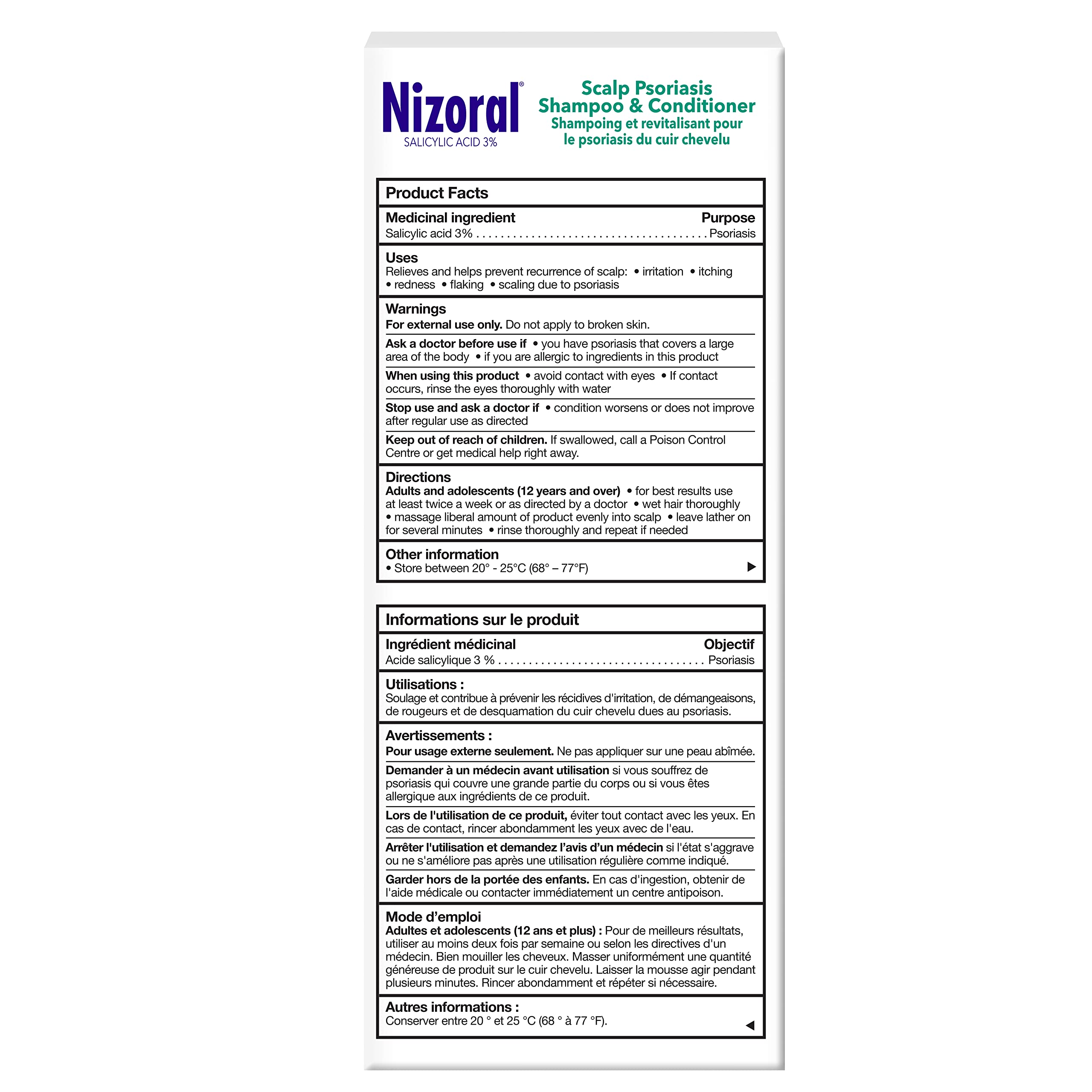 Nizoral Scalp Psoriasis Shampoo - Maximum Strength 200ml