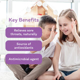 Organika Canadian-Made Kids Bee Propolis Spray with Elderberry for Natural Sugar-Free Sore Throat Relief, Immunity Support, Antioxidants- 30ml
