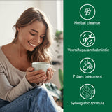 Organika Antiparasitic Capsules with Wormwood & Black Walnut Hull | Herbal Cleanse for Intestinal & Digestive Health | 7-Day Protocol | Traditional Botanical Formula | 56vcaps