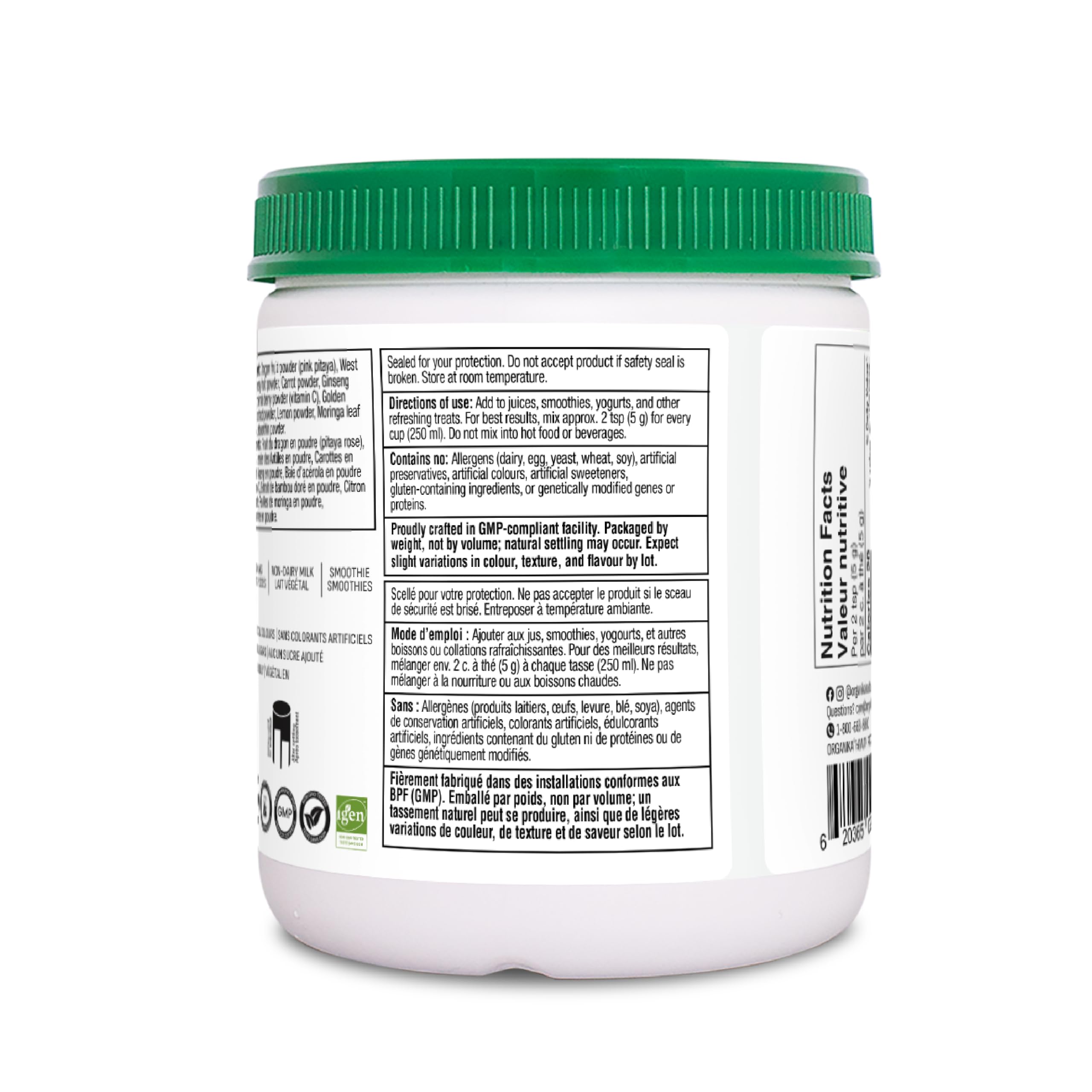 Organika Plant Based Collagen Booster- Helps Support the Production and Protection of Collagen- 150g