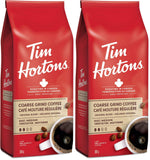 Tim Hortons Original Coffee, Coarse Grind Bag, Medium Roast, 300g (Pack of 2)