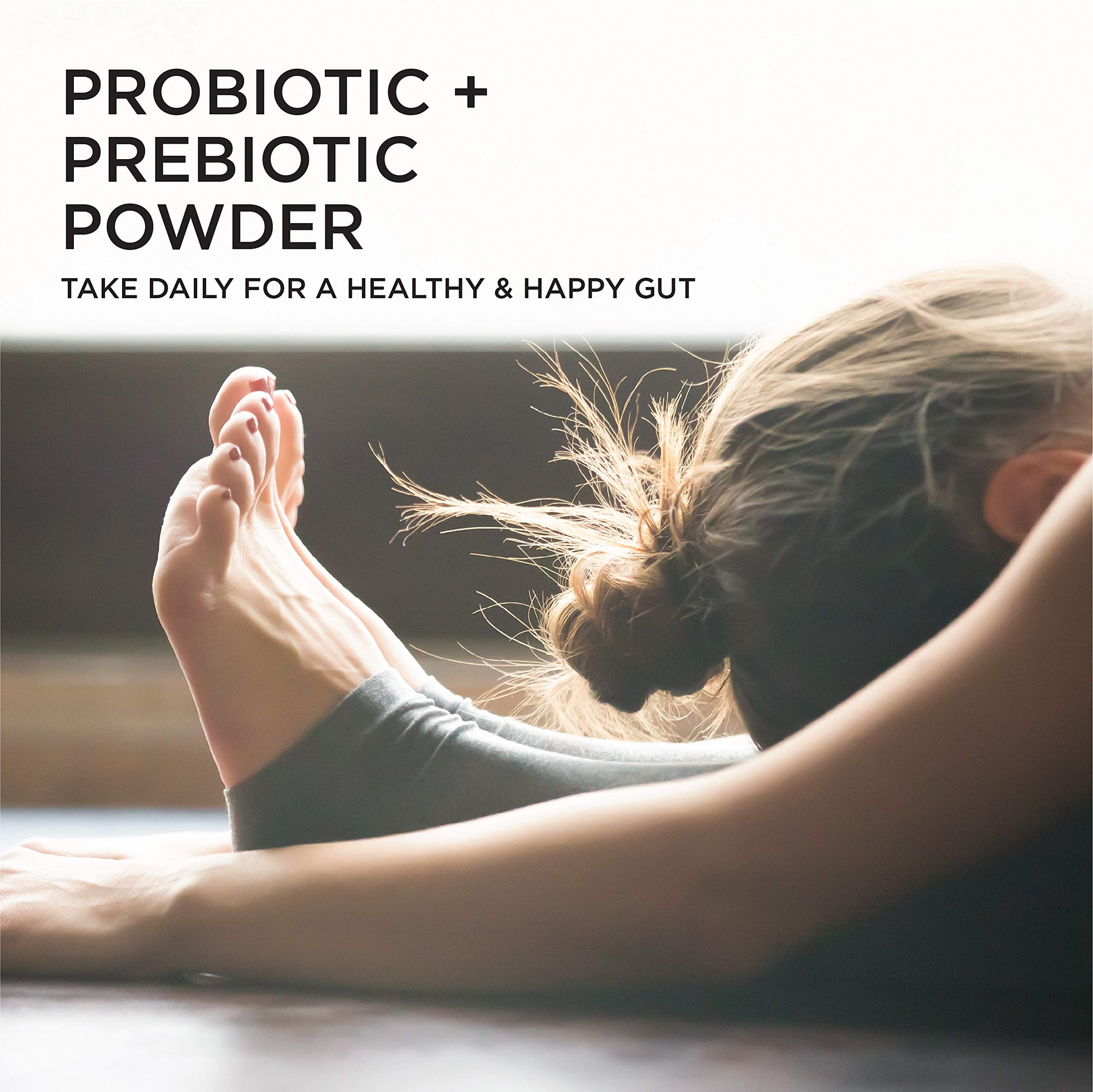 Organika Probiotic + Prebiotic Powder - For Better Gut, Digestive and Intestinal Health, Gas & Bloating Relief, Shelf-Stable, 14 Travel-Friendly Sachets x 3G