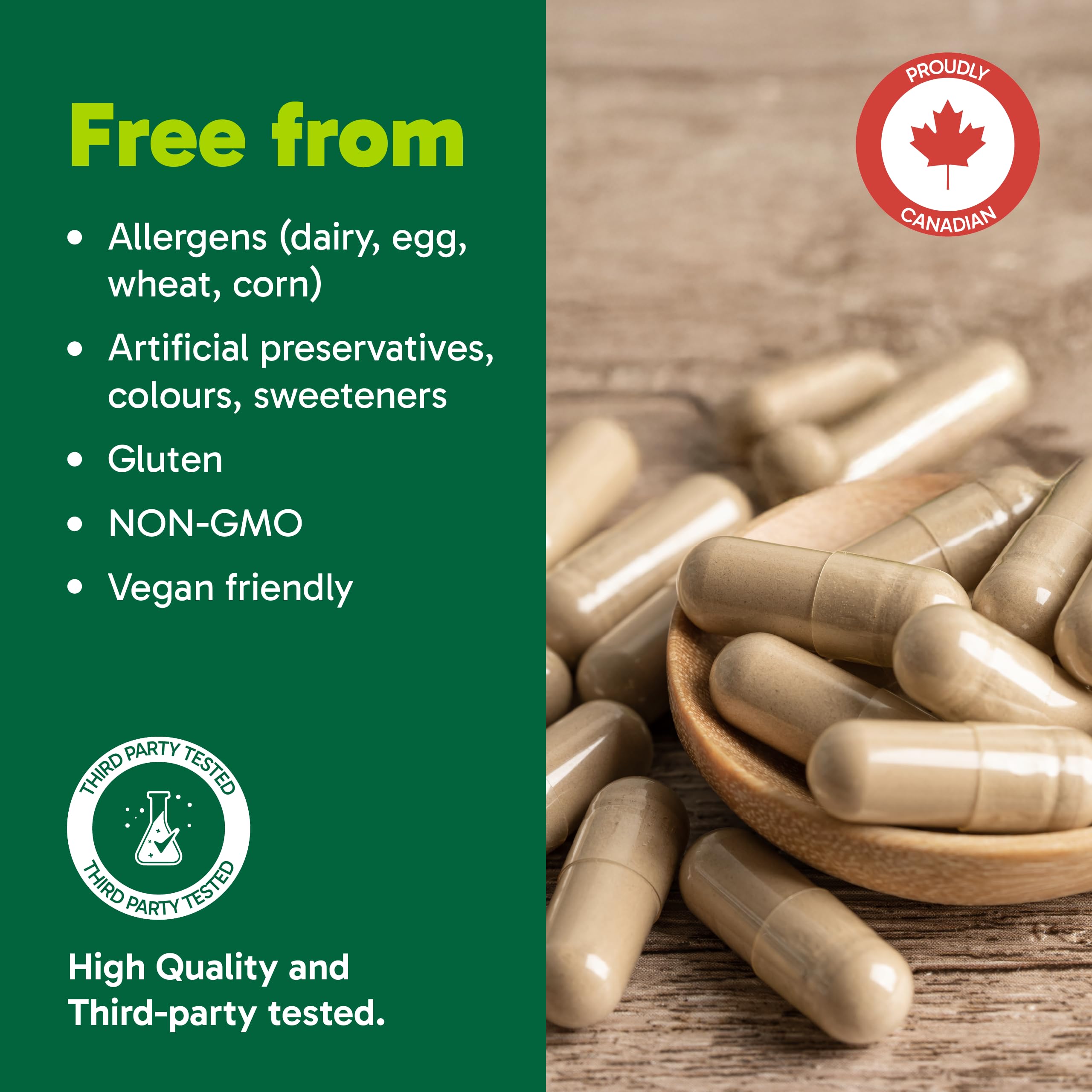 Organika Canadian-Made NMN + PQQ- Anti-Aging Support Supplement, Cellular Revitalization, Energy Metabolism, Cognitive Function- 60vcaps