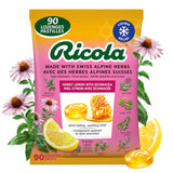 Ricola Honey Lemon Echinacea Cough Drops with Menthol - Minor Cough and Sore Throat Relief - 90 Count – Herbal Throat Lozenges