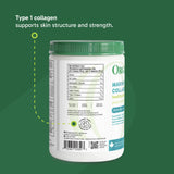 Organika Marine Collagen Powder – 10g Total Serving for Hair, Skin & Nails – Hydrolyzed Collagen Peptides Type 1 from Wild-Caught Fish, Tasteless, Canadian-Made – 250g