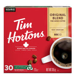 Tim Hortons Original Blend Coffee, Single Serve K-Cup Pods, Medium Roast, 30ct Pack