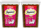 TEMPTATIONS Cat Treats, Hearty Beef Flavour, 454g Tub (Pack of 2)
