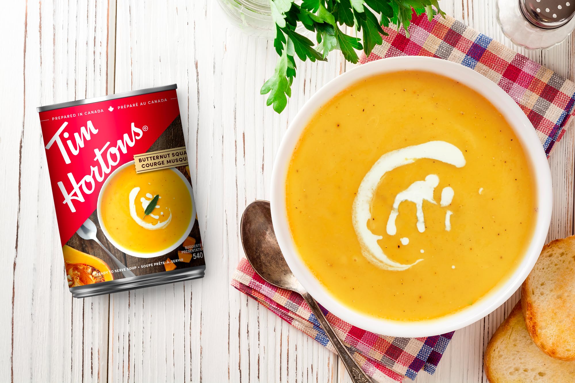 Tim Hortons Butternut Squash Soup, Ready-to-Serve, 540mL Can