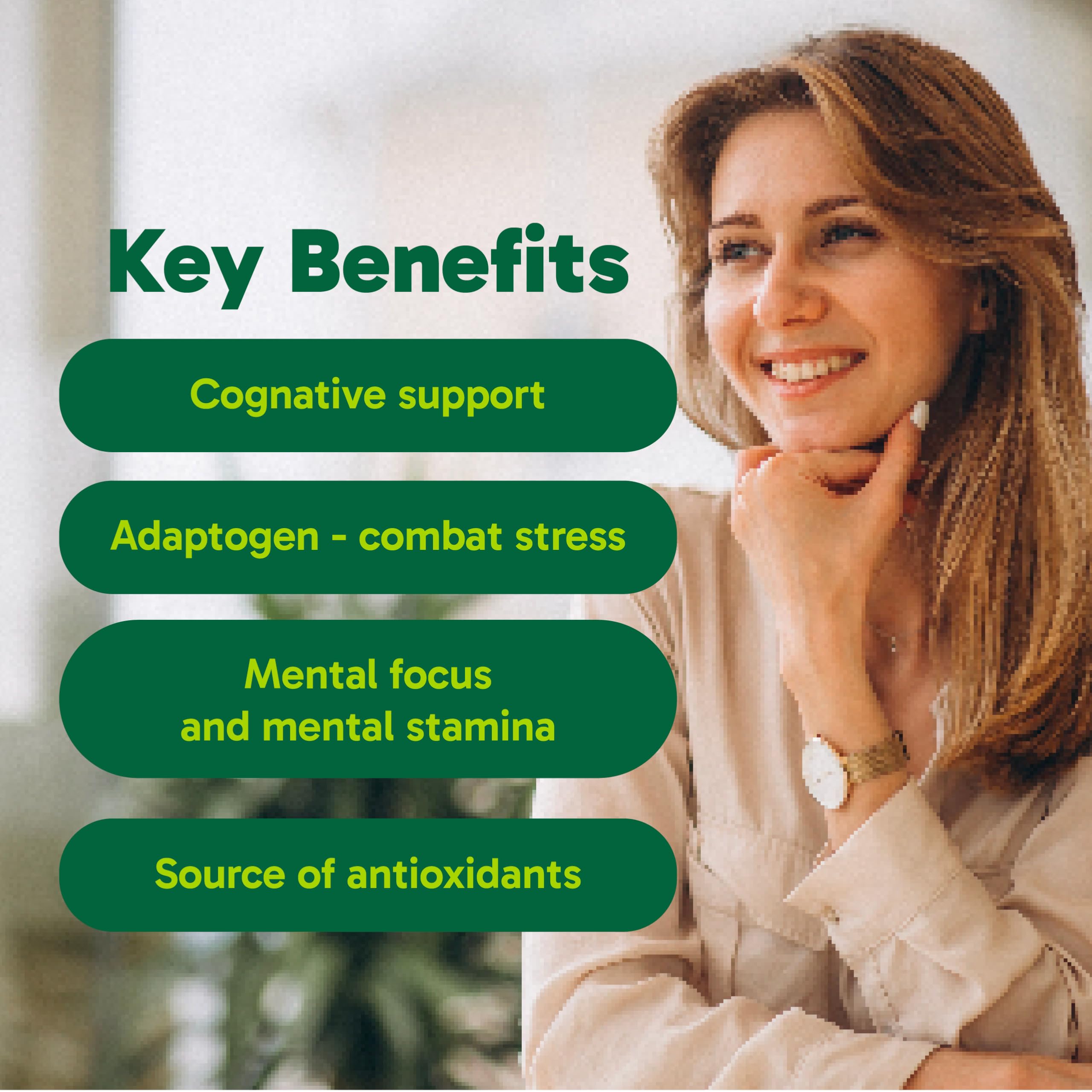 Organika Rhodiola 100mg 6:1 Extract- 3% Rosavins, 1% Salidroside- Adaptogen, Cognition Support, Mental Focus in Response to Stress- 60vcaps