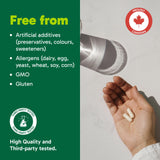 Organika Canadian-Made Hyaluronic Acid With Vitamin C 90 Vcaps