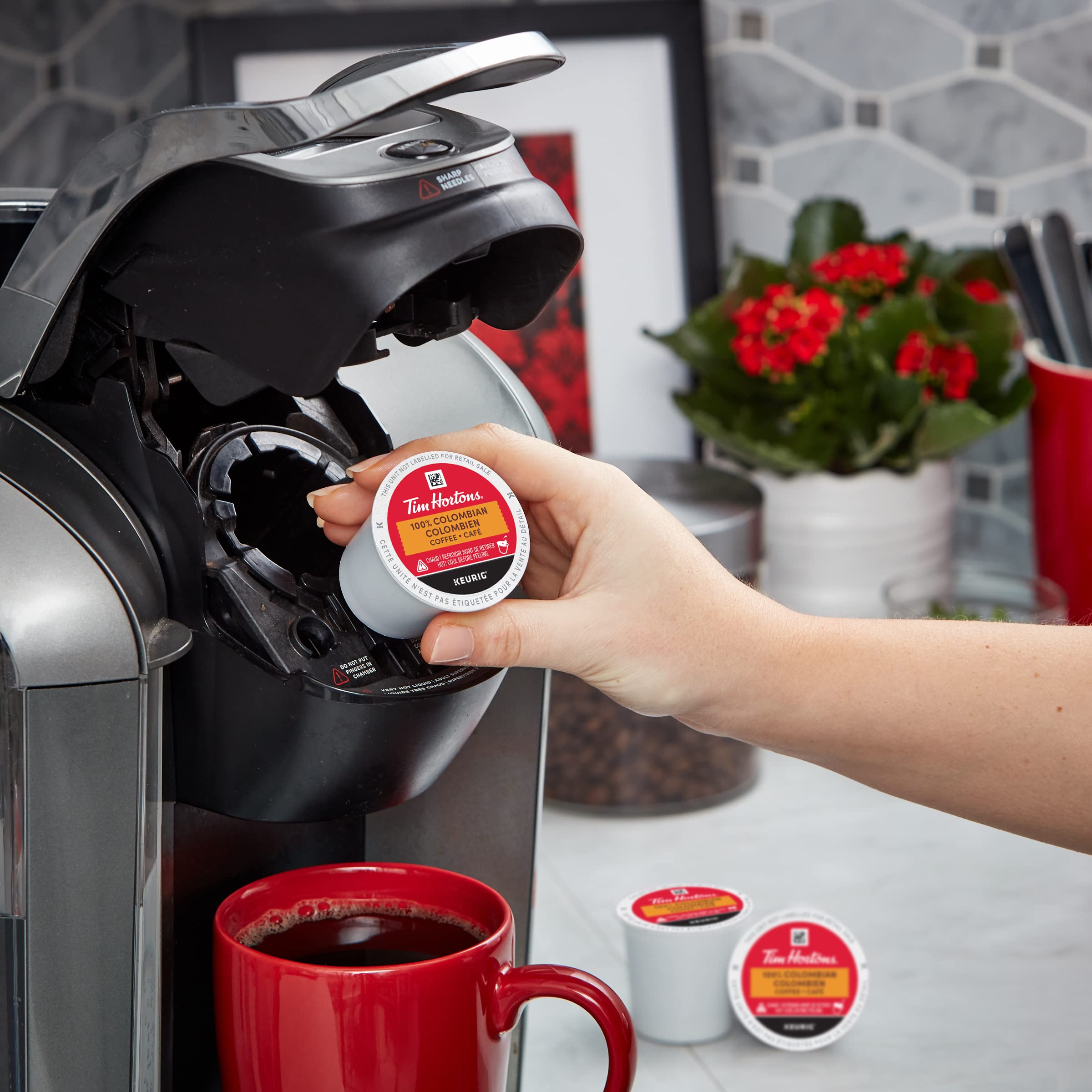 Tim Hortons Colombian Coffee, Single Serve Keurig K-Cup Pods, Medium Roast, 48 Count