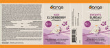 Orange Naturals Kids Elderberry + Vitamin C Syrup 450ml 90-Servings - Blueberry Taste, Organic Kids Vitamin, Support Antioxidant Defense, Comfort During Seasonal Changes, Aids During Cold & Flu Season