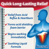 Gaviscon Liquid Extra Strength Antacid - 600 ml - Antacid Liquid for Day and Night Heartburn Relief, Acid Reflux and GERD Relief, Fruit Blend - Free of Aluminum, Lactose and Gluten