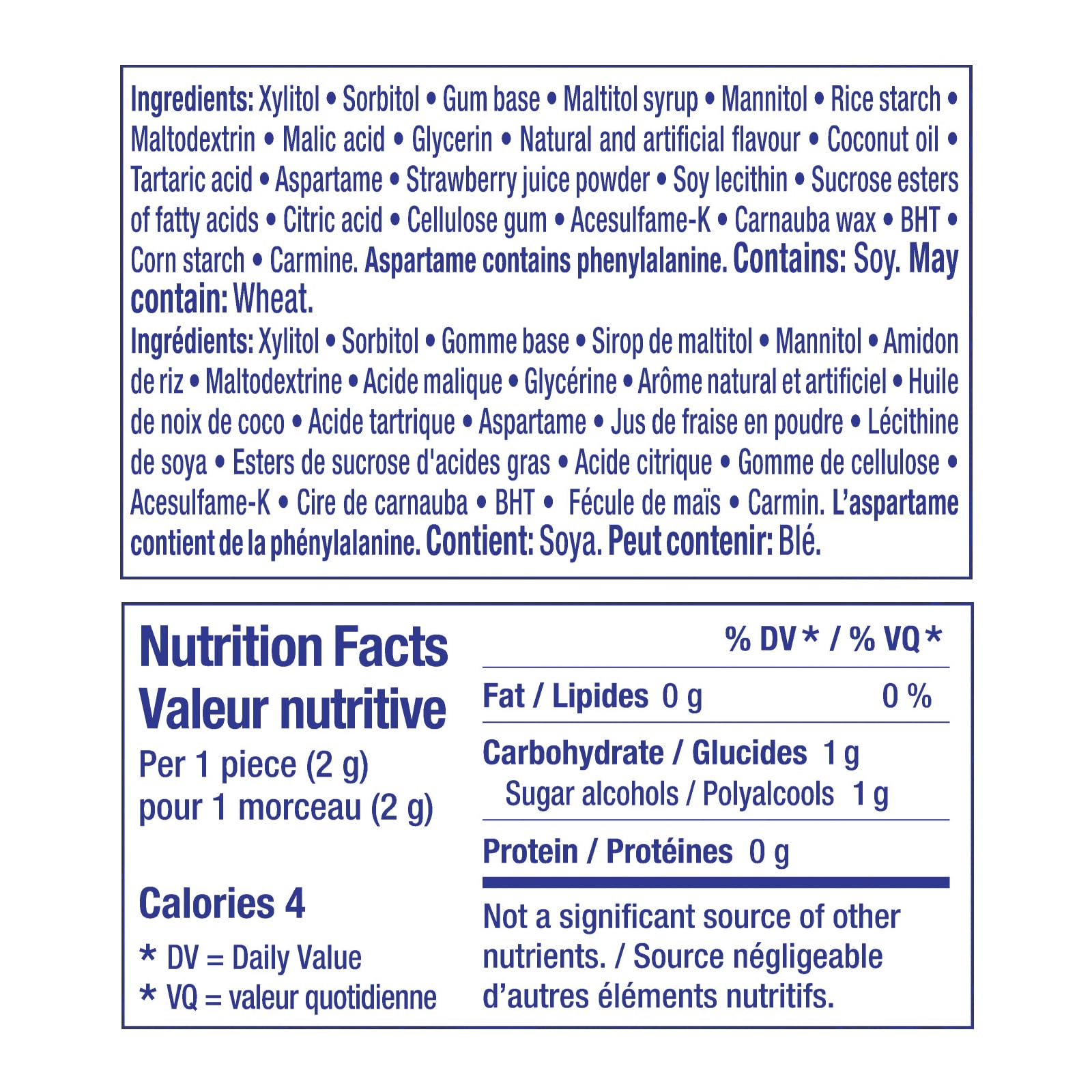 Mentos Pure Fresh, Strawberry Sugar-free Gum - Pack of 6 Bottles (300 Pieces)