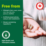 Organika Canadian-Made Vegetarian Collagen - Sourced From Natural Eggshell Membrane | For Healthier Skin, Hair, Nails and Joints - 60vcaps