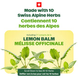 Ricola No Sugar Added Lemon Mint Herbal Cough Drops with Lemon Balm and Low Menthol for Everyday Throat and Voice Care - 18 Count - Throat Lozenges with No Sugar Added