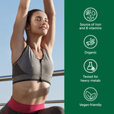Organika Chlorella Certified Organic Powder- Broken Cell Wall for Enhanced Bioavailability, Extensive Nutrient Profile, Alkalining, Detoxify- 300g