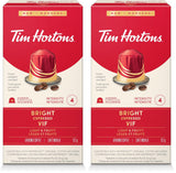 Tim Hortons Bright Espresso Capsules, Nespresso Original Line Compatible Capsules, 10 Count (Pack of 2)