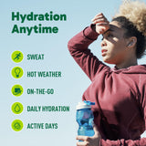 Organika Canadian-Made Electrolytes Powder with Vitamin C & Prebiotic Fibre - Sugar-Free Hydration Drink Mix - Classic Lemonade - 350 g - 100 servings