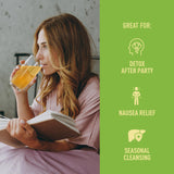 Organika Canadian-Made Electrolytes Liver Care with Milk Thistle, Choline, and NAC - Lemon Honey Ginger Flavour - Liver Support + Protection, Electrolyte Balance, Immune Support, Sugar-Free 6g x 20ct