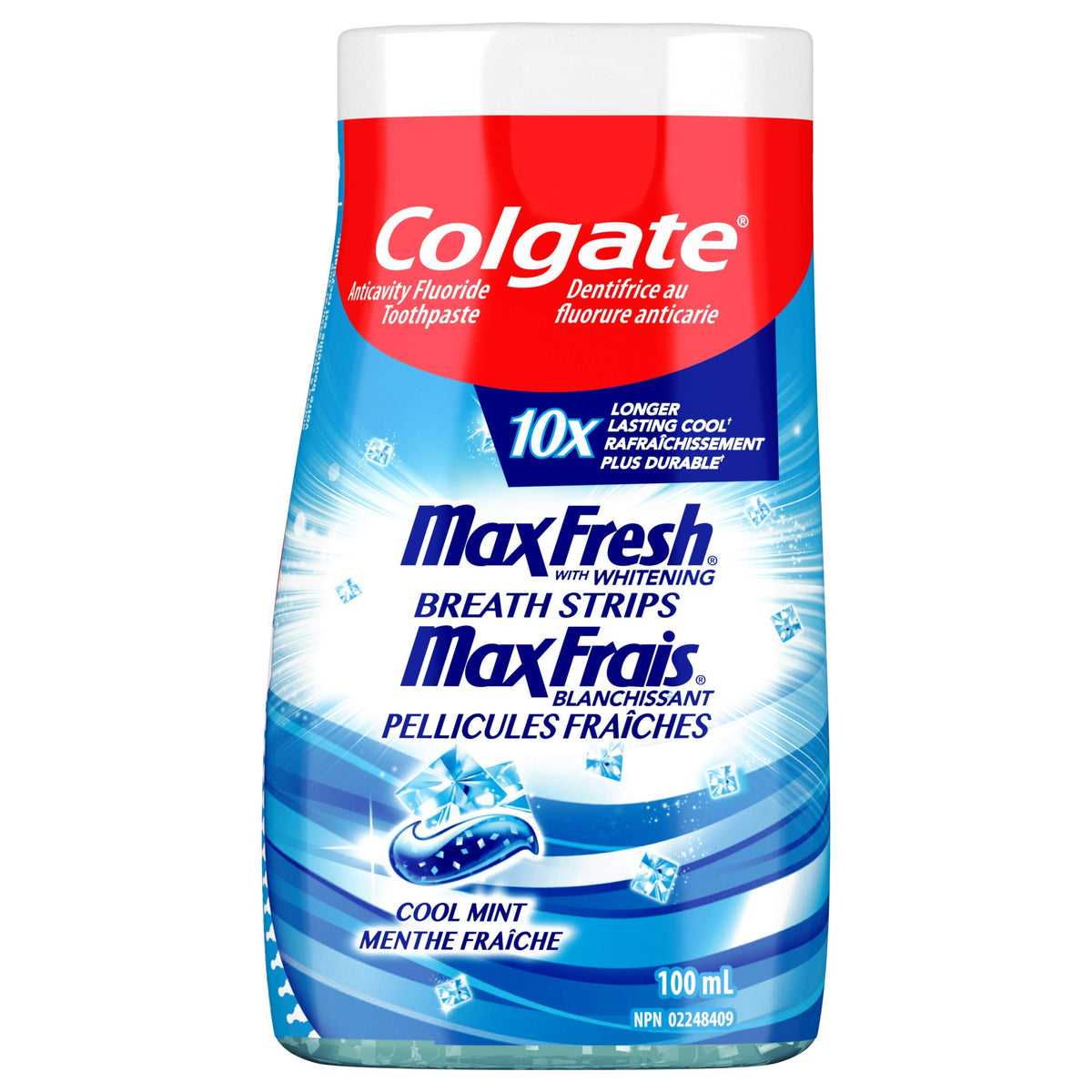 Colgate MaxFresh Liquid Gel 2-in-1 Whitening Toothpaste and Mouthwash, Cool Mint, 100 Milliliters