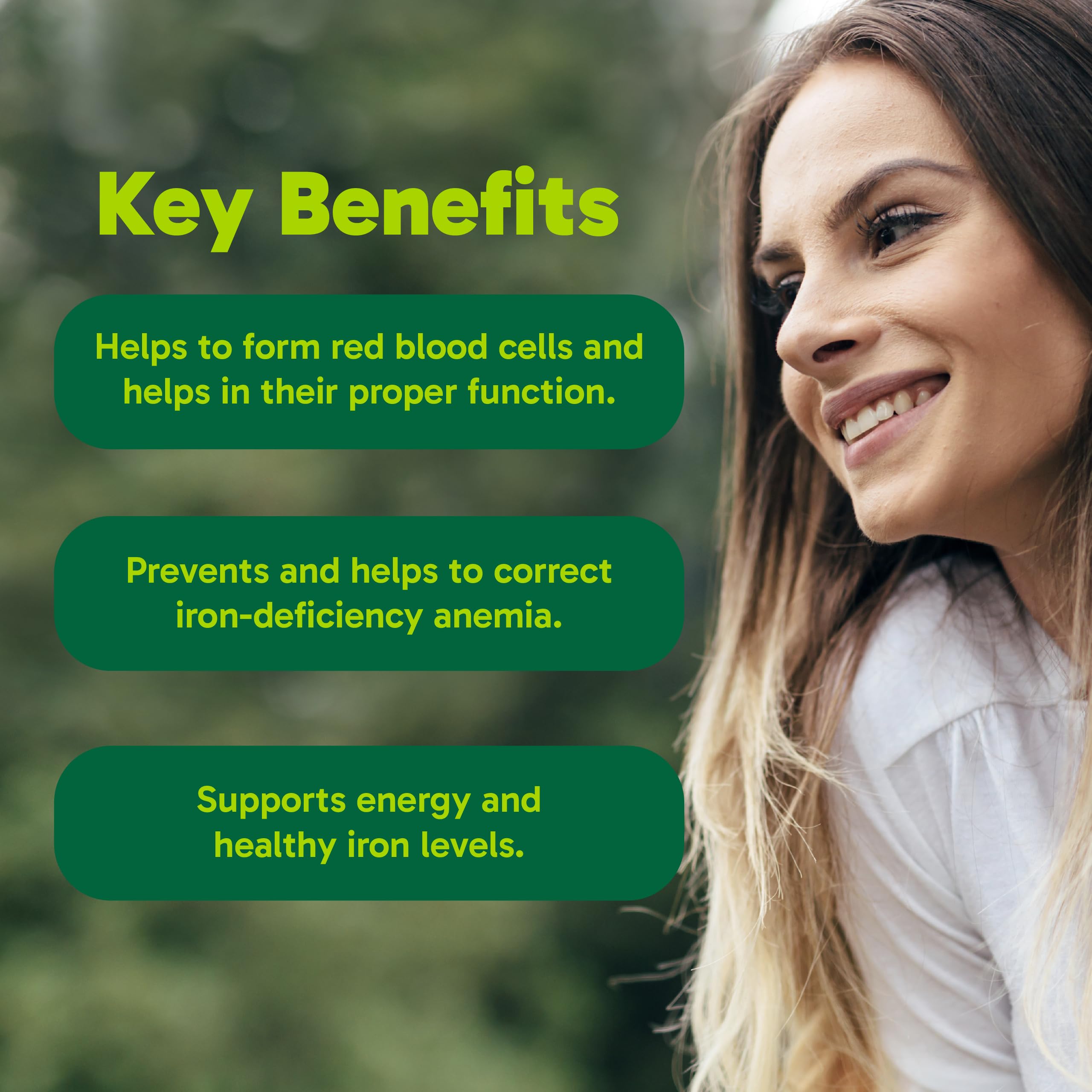 Organika Canadian-Made Absolute Iron - Iron Bisglycinate- High Availability, Gentle on Stomach, Boost Iron Levels- Beneficial for Women and Vegetarians- 120vcaps
