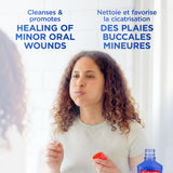 Colgate Peroxyl Antiseptic Mouthwash with 1.5% Hydrogen Peroxide, Alcohol Free Mouth Sore Rinse for Canker Sores and Minor Oral Irritations and Burns, Mild Mint, 500 mL Bottle