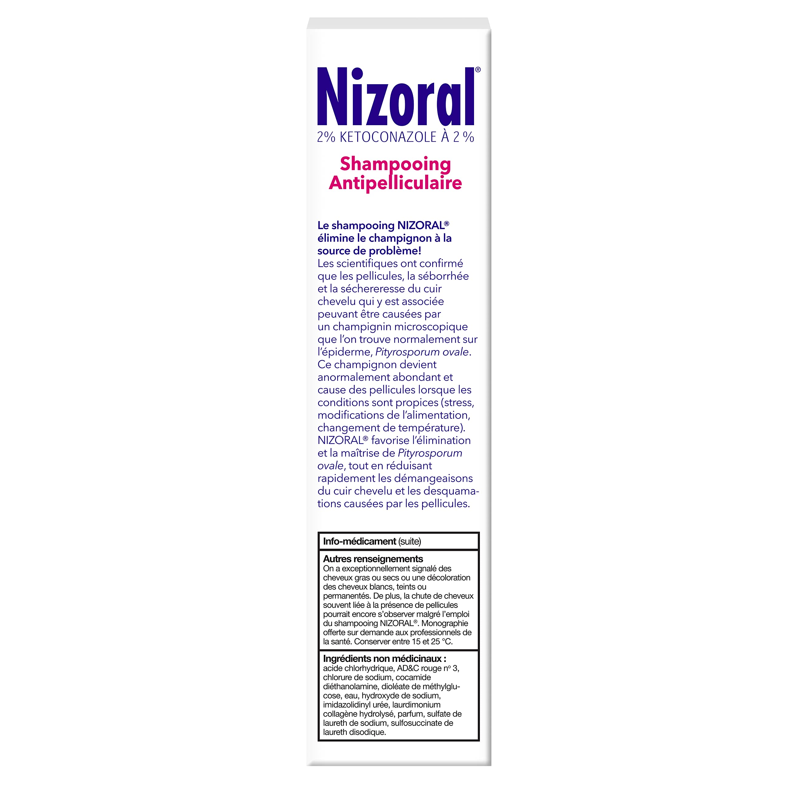 Nizoral Ketoconazole 2 Percent Anti-dandruff and Itchy Scalp Shampoo, 325ml