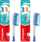 Colgate Extra Soft Full Size Toothbrush (4 Pack) with Ultra Slim Floss-Tip Bristles - Ultra Soft Toothbrush for Gentle Oral Care, Slim Ergonomic Design for Comfortable Grip, Colgate Quality Assurance