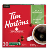 Tim Hortons Decaf Coffee, Single Serve Keurig K-Cup Pods, Medium Roast, 30 Count