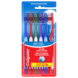 Colgate Extra Clean Full Head Medium Adult Manual Toothbrush, 6 pack