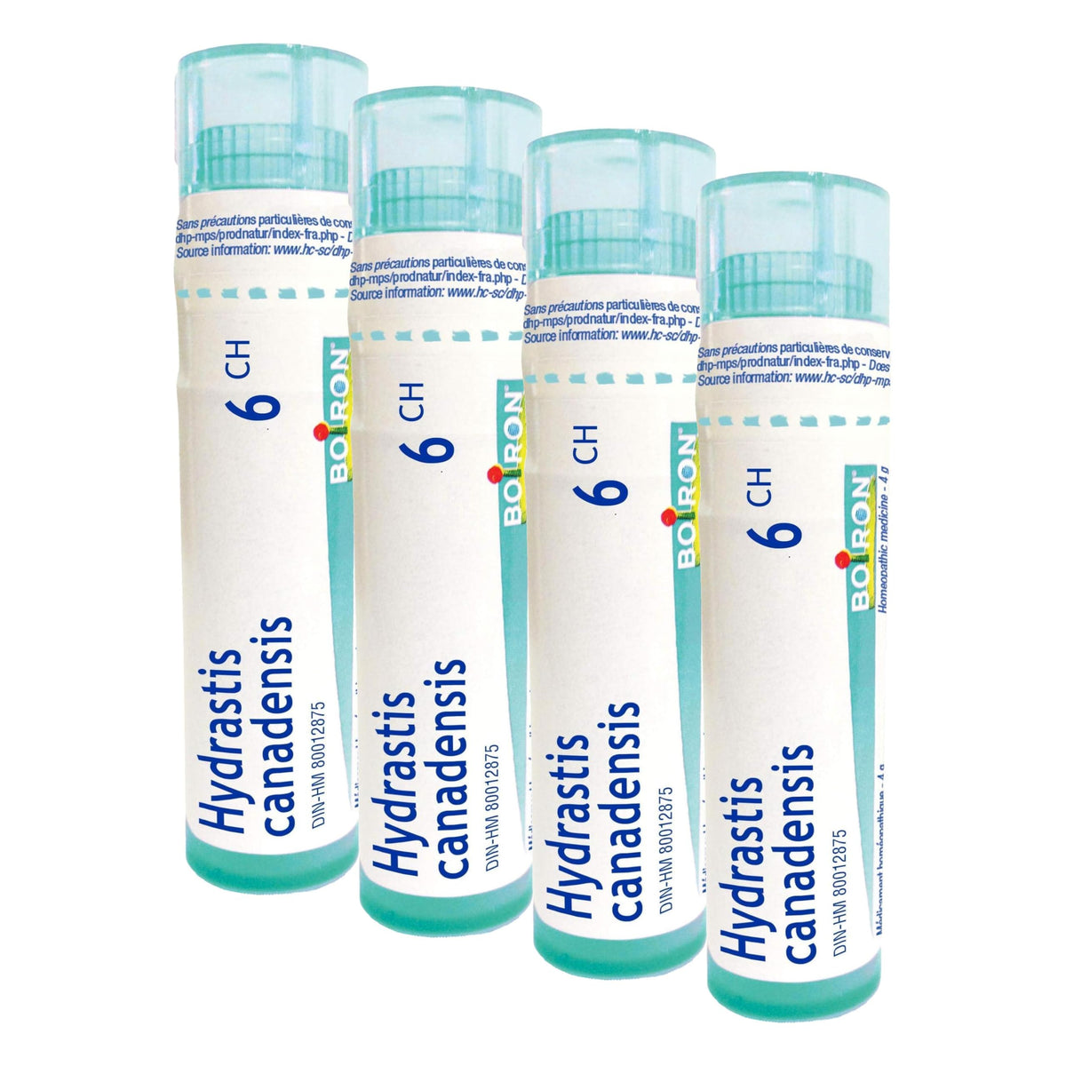 Boiron Hydrastis canadensis 6ch,Homeopathic medicine. Each tube contains 4 g (approximately 80 pellets) (Pack of 4)