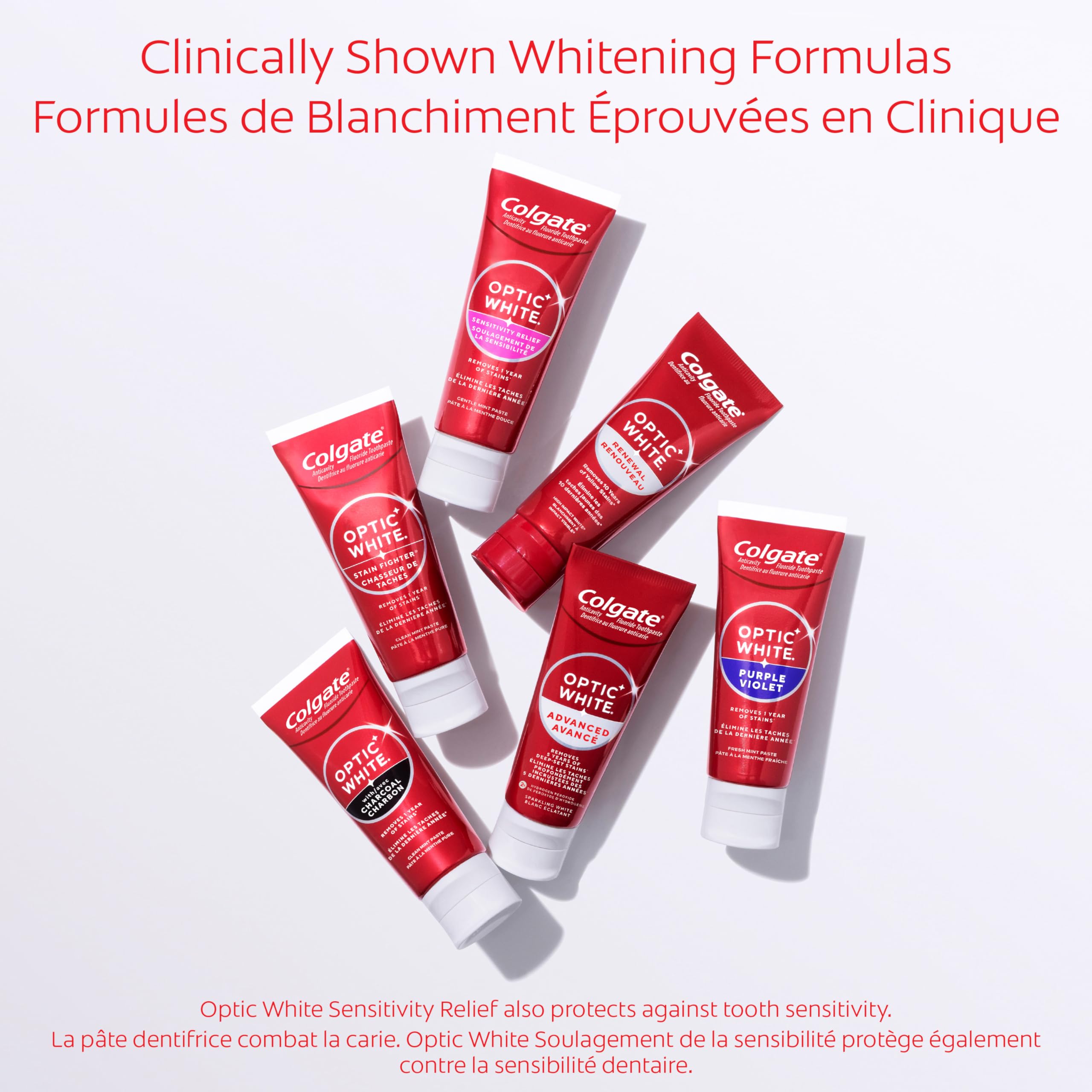 Colgate Optic White Advanced Teeth Whitening Toothpaste, Stain Prevention, 133 ml (Pack of 1)