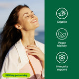 Organika Canadian-Made Lion's Mane - Ultra Strength Organic Mushroom Extract - 2800mg - Nootrophic, Natural Support for Memory, Mood, Neuroprotection and Cognition - 120vcaps, 120 Day Supply