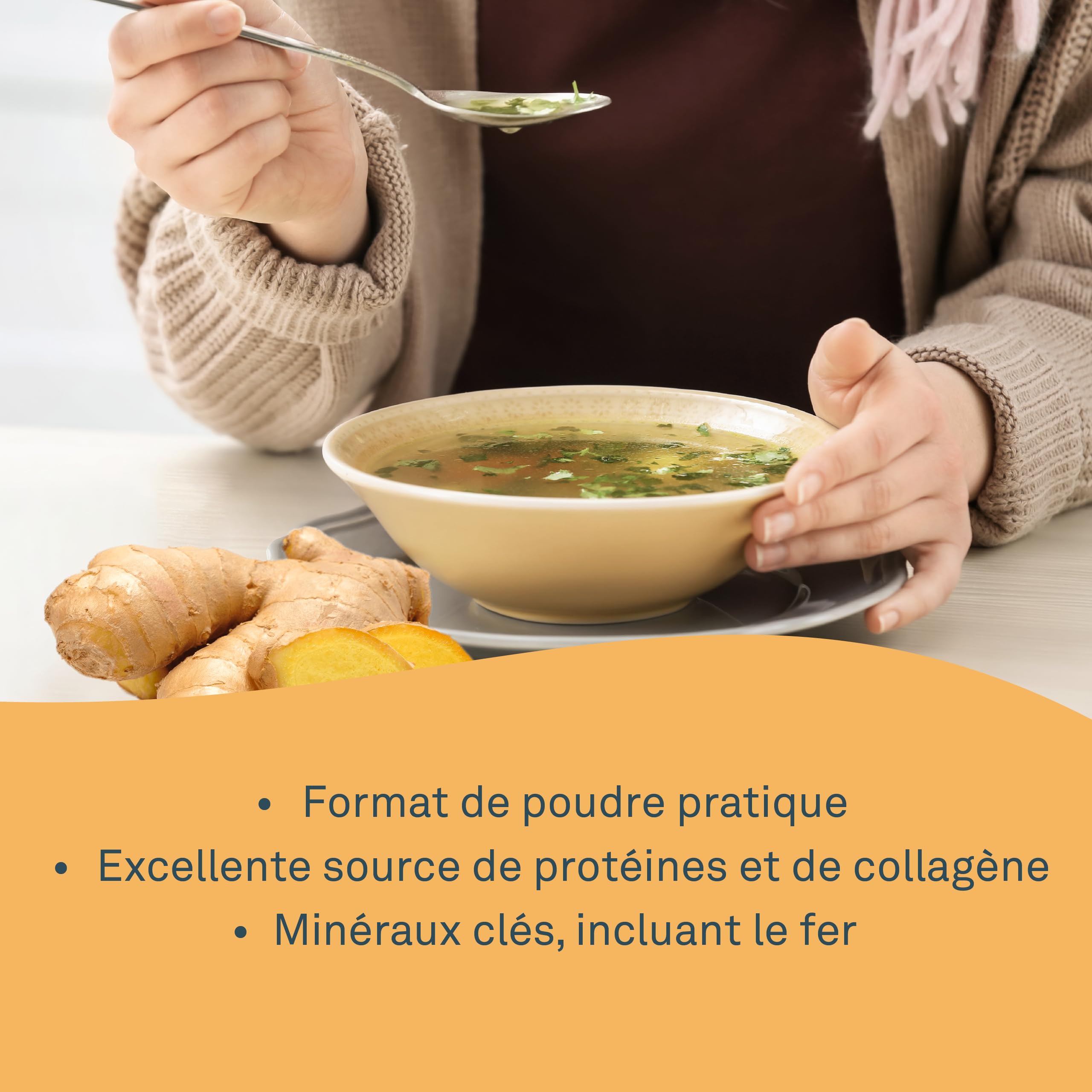 Organika Bone Broth Chicken W/Turmeric & Black Pep 300 G