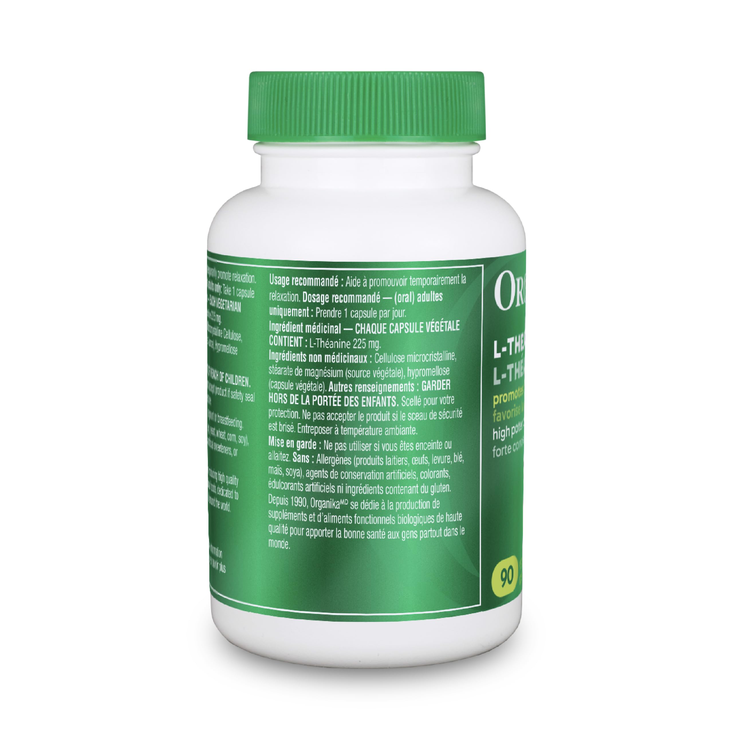 Organika L-Theanine 90 Vcaps