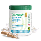 Organika Enhanced Collagen Peptides Powder (Type 1 & 3) – 10g Per Serving for Hair, Skin, Nails & Joints – Canadian-Made, Grass-Fed, Non-GMO, 500g