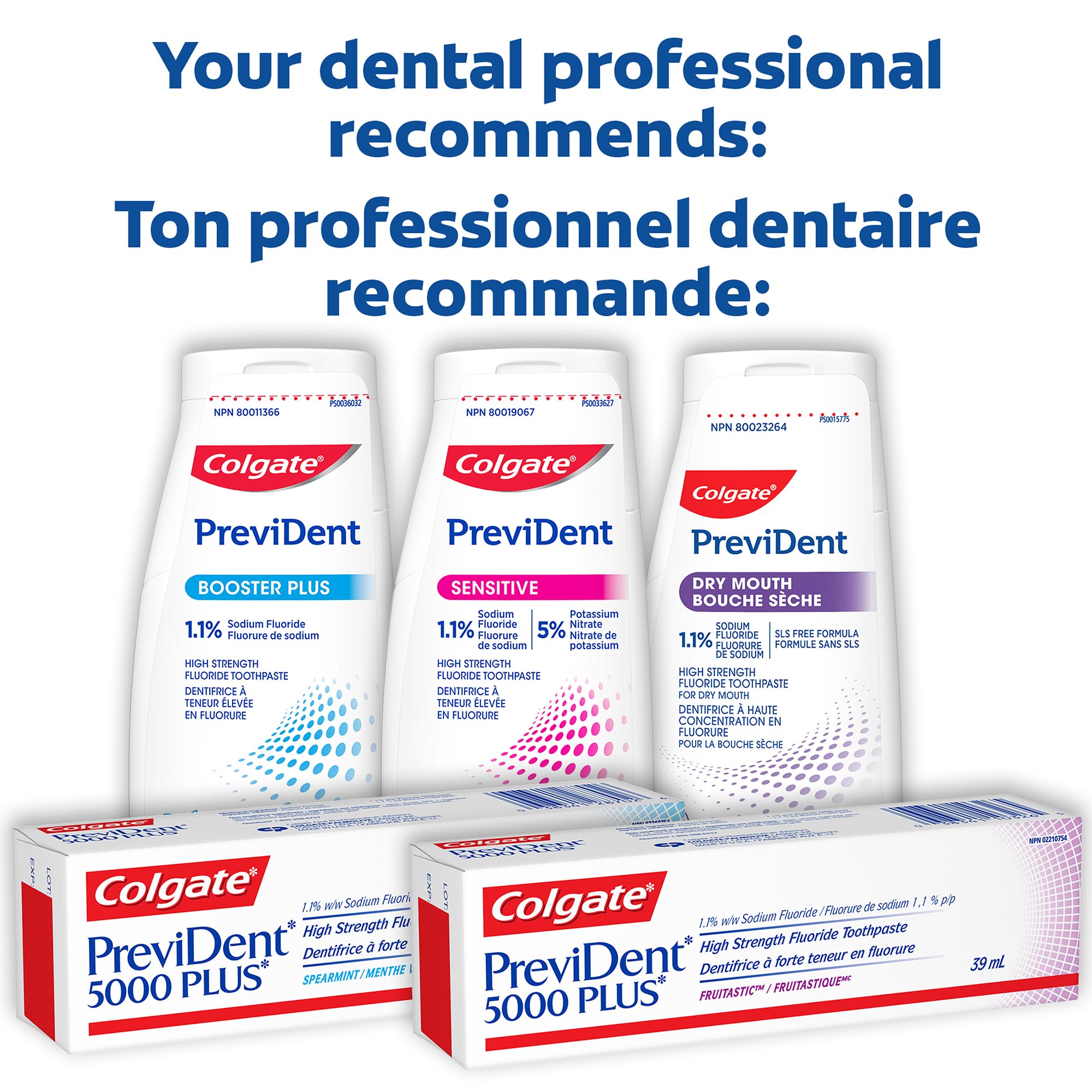 Colgate PreviDent Dry Mouth Toothpaste - Mint, 100mL - Fluoride Enamel Protection, Dry Mouth Teeth Relief, Travel Size - Dentifrice for Daily Oral Care