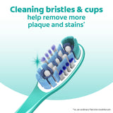 Colgate 360 Adult Toothbrush, Medium (Pack of 4), Experience Deep Clean, 4-in-1 Bacteria Removal, Multiheight Floss-Tip Bristle Design Cleans Between Teeth