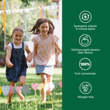 Organika Kids Multivitamin Gummies Apple Banana Flavour- Synergistic Vitamin and Mineral Blend, Supports Proper Nutrition, Immunity, Bone Health, and Overall Development- 90 gummies