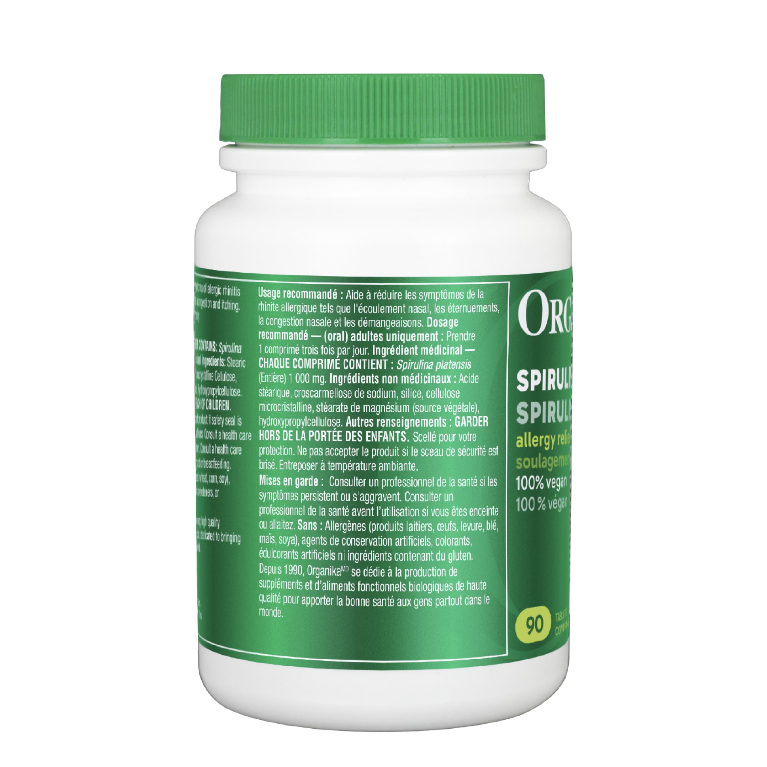 Organika Spirulina 90 Tabs