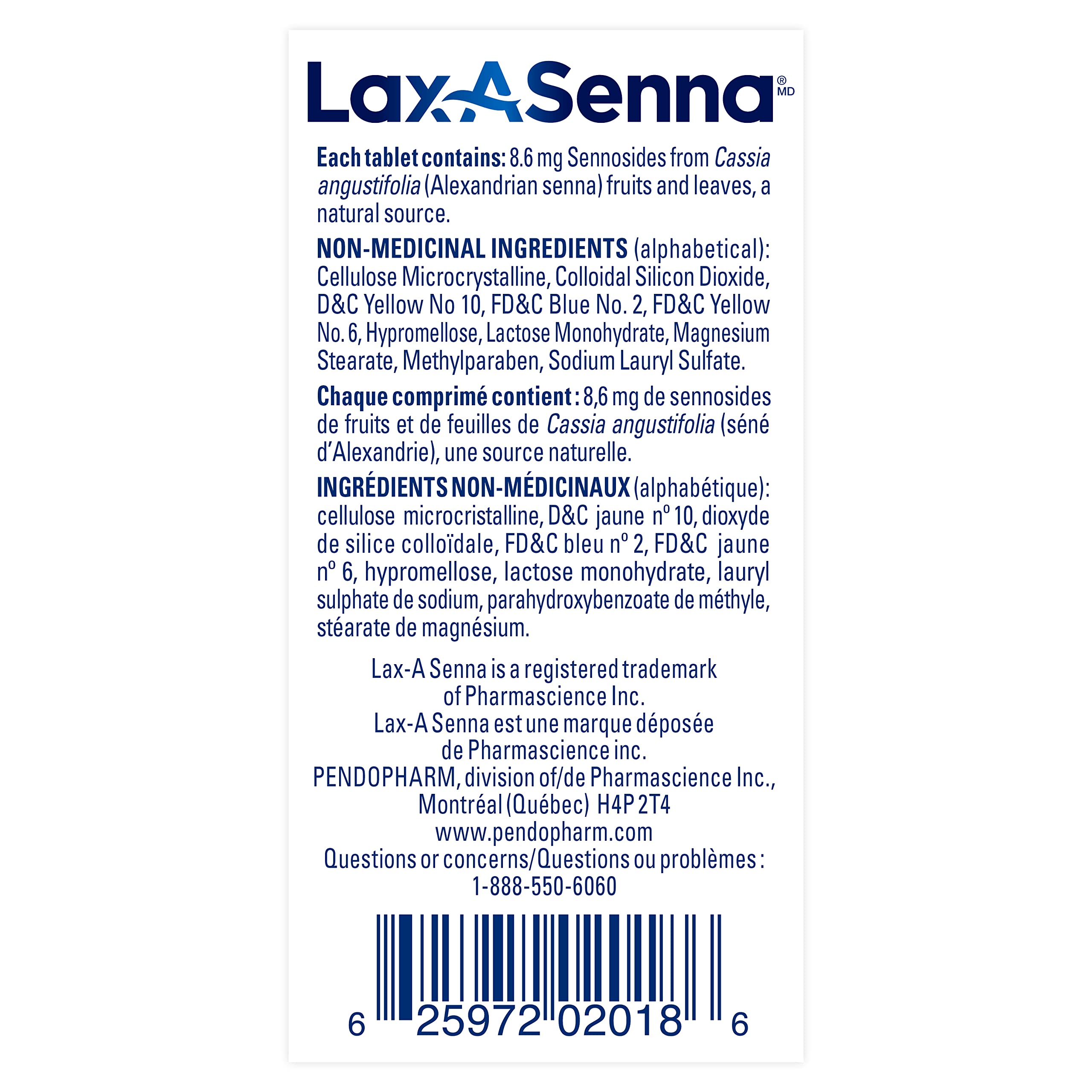 Lax-A-DAY Lax-A-Senna Sennosides Stimulant Laxative | Naturally Sourced Medicinal Ingredients, Fast-Acting, Overnight Relief of Occasionnal Constipation | 110 Tablets