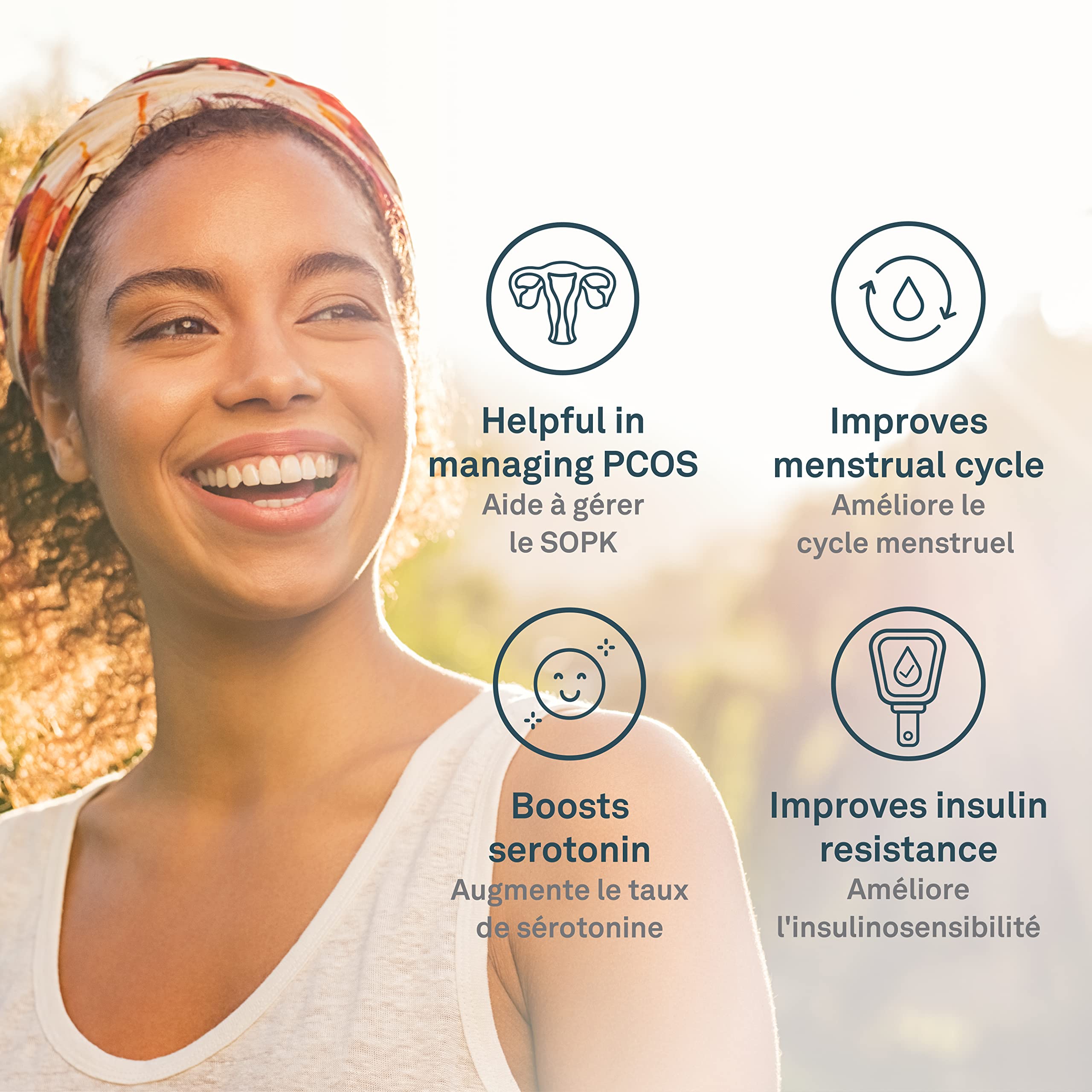 Organika Magnesium Bisglycinate - 200mg, High Absorption, Muscle Recovery, Heart Support, 120vcaps & Inositol (Myo-Inositol)- Cellular Response, Mood Balance, Insulin Support- 90vcaps